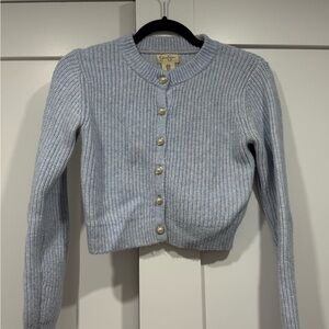 Jessica Simpson Light Blue Cardigan Sweater